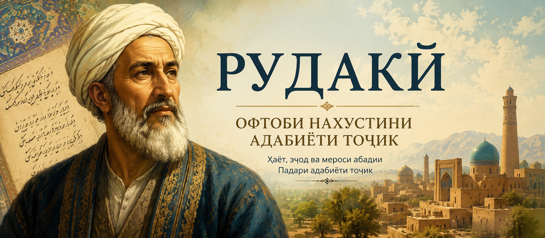 Абӯабдуллоҳи Рӯдакӣ — Офтоби нахустини адабиёти тоҷик